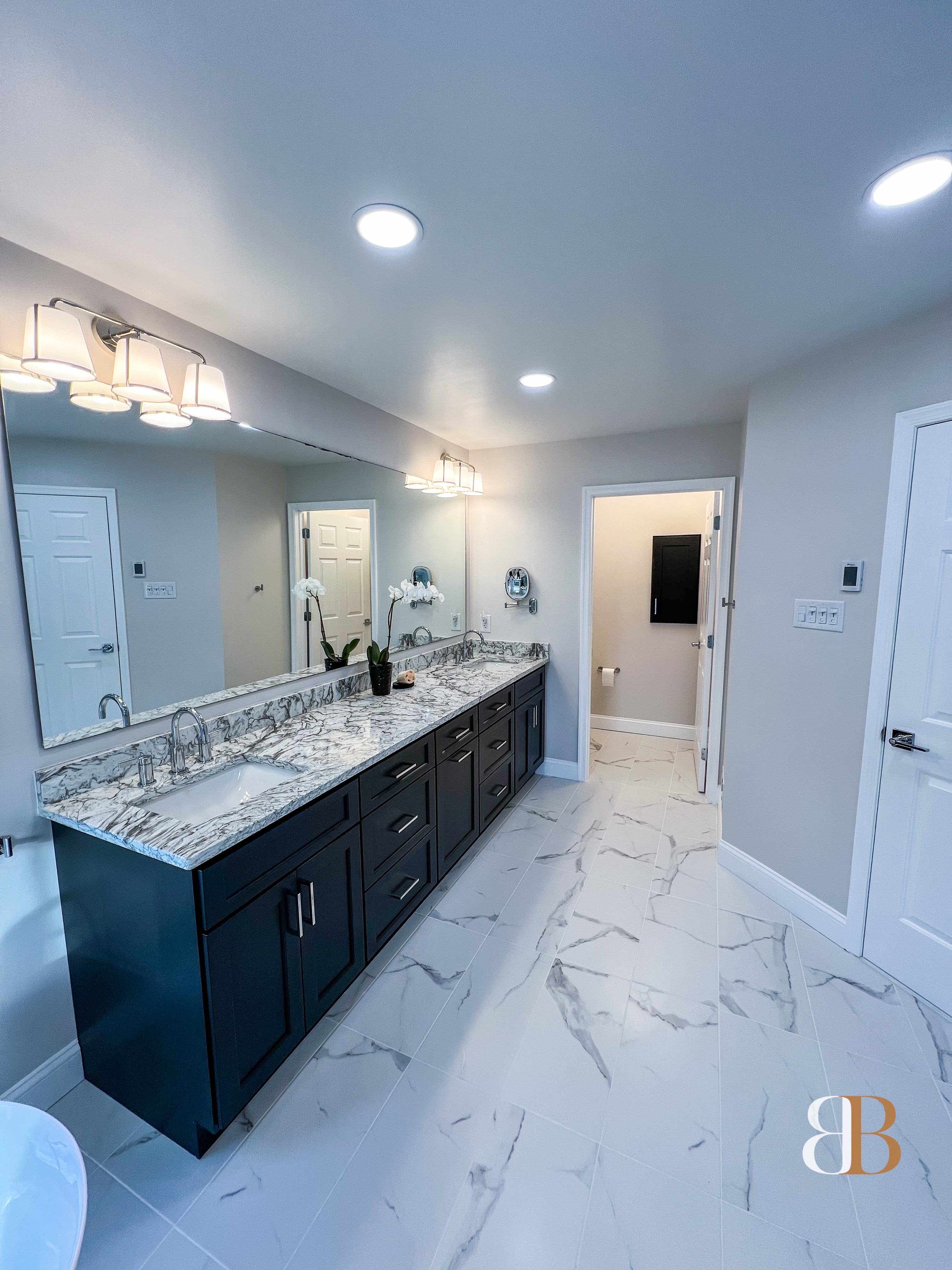 Transitional bathroom remodel in Ambler by B&B Associates Creations — photo 5